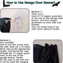 Trgowaul Happy Halloween Garage Door Decorations, 7 * 16Ft Garage Door Cover Banner Backdrop, Pumpkin Grim Reaper Indoor Outdoor Party Supplies Photography Background Sign Poster