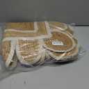 Scallop Jute with White Border (3X5 Feet)