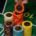 13.5 Grams Clay Poker Chips Blank Chips Casino Poker Chips 40mm Large Chips Pack of 50 Pieces