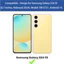 Ailiber for Samsung Galaxy S24 FE Case with Belt Clip, Samsung S24 FE Case Holster with Screen Protector, Swivel Kickstand Holder, Slim Shockproof Shell Pouch Phone Cover for S24 FE-Black