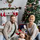 Pinkunn 10 ft Christmas S'Mores Banners Decoration Wooden Smores Man Cookie Garland Winter Hot Cocoa Bar Marshmallow Snowman Banner Winter Farmhouse Hanging Garland for Christmas Tree Fireplace Wall