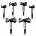 ASNOMY 6PCS Large Size Forstner Bit set, 1-3/8Inch to 2-3/4Inch Carbide Tipped Forstner Drill Bit for Hard Wood, Wood Drilling bit Set Woodworking Hinge Cutter Tool Kits for Wood Plastic Plywood