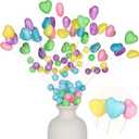 Suncalla 6 Pack Easter Tree Decorations Pastel Spring Decoration Easter Picks and Sprays Colorful Glitter Foam Hearts Picks for Vase Decor DIY Wedding Bouquet Flower Arrangement Home Centerpiece