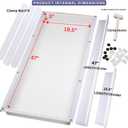 Kalinta Epoxy Mold with Divider Adjustable- 47x19.5x3in No-Seal Resin Plastic Mold Integrated Clamping System - Perfect for Beginners & Experienced Artists - Ideal for Creative Resin Art Projects