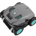 Cordless Robotic Pool Cleaner, Pool Vacuum for Inground Pools, Wall Climbing, 120 Min Runtime, Quad-Motor, Powerful Suction, Automatic Pool Vacuum for In Ground Pool Up to 1500 sq. ft, Grayblack