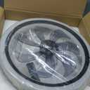 20" Modern Ceiling Fan with Light, 6 Speeds & Dimmable, White Flush Mount for Home