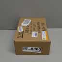 Lezonic Glass Flameless Candles Battery Operated with Remote, Dancing Flame LED Flickering Pillar Candles, Set of 4 Real Wax St. Patrick's Day Gift Fall Decorations for Home Room Decor (Pumpkin Green)