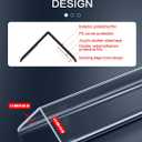 Clear Self-Adhesive Wall Corner ProtectorsCorner Guards & Edge Protector for Wall Door Frame Cabinet Baseboard & Door, Table, Stair (24, 40" X 1.0")