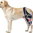 Adjustable Dog Hind Leg Brace for Small to Large Dog,Dog Knee Brace for Torn Acl Hind Leg with Metal Stabilizer- Keeps The Joint Warm and Stable,4 Size, L
