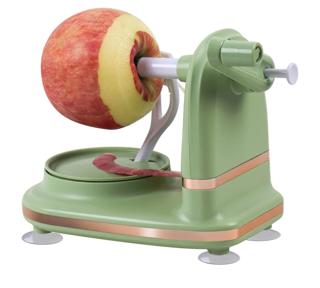 Apple Peeler with 2 Blades Replacements, Apple Pealer Slicer & Corer for Home Kitchen Quick Applesauce Pie Making