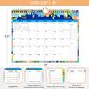 2 x Lbylyhxc 2026 Calendar - Includes January 2026 to June 2027-18 Monthly Wall Calendar 2026, 11 x 8.5 Inches.Thick Paper with Julian Dates and Block for New Year and Christmas Presents (wall calendar 2026-2027 flower)