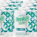 Amazon Brand - Presto! Flex-a-Size Kitchen Paper Towels, Strong and Absorbent, 128 Sheet Family Roll, 16 Rolls (8 Packs of 2)