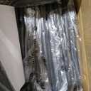 Furologee Clothes Racks for Hanging Clothes, Portable Rolling Garment Rack, Sturdy Metal Freestanding Cloths Racks with Wheels, Double Rods Wardrobe Rack for Bedroom Laundry Living Room (Black)