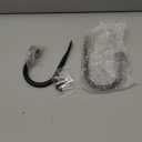 Drapery Holdback,Quality Metal Decorative Curtain Holdbacks with Zinc Alloy Cap Finials,Rust-Proof, Set of 2 Window Curtain Holdbacks, Matte Black