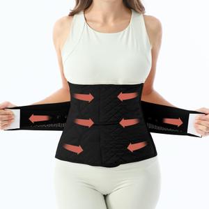 Allaugh Postpartum Belly Band for Women: Abdominal Binder Post Surgery C Section, Soft Fabric Abdominal Wrap for All Day, Comfort Non-Itchy, After Birth Recovery Back Support & Diastasis Recti Repair (Large)