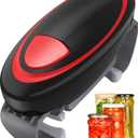 Electric Jar Opener for Weak Hands, Automatic Jar Opener for Seniors with Arthritis, Strong Tough & Easy One Touch Bottle Opener for Arthritic Hands (Black)