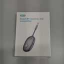 Bluetooth 5.3 Transmitter Receiver for Airplane TV, 2 in 1 Wireless Bluetooth Adapter for Airplane AirPods or Wireless Headphones Dual Pairs, 3.5mm Aux Adapter for Flight TV Gym Car/Home Stereo