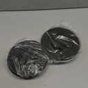 4 Inch Round Air Vent, HG Power Aluminium Alloy Louver Grille Cover, Soffit Vent with Built-in Screen Mesh for Bathroom Kitchen Office Ventilation, 3.74,2-Pack, Black