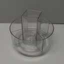 Rotating Pencil Holder for Desk,5 Slots 360 Spinning Acrylic Pen Holder,Marker Holder Crayon Organizer Pen Organizer for Office Home School