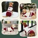Dog Sweater Knitted for Small to Large Dogs Boy Girl, Classic Turtleneck Dog Christmas Sweaters, Warm & Soft Pet Clothes for Winter (Love Red, XL)