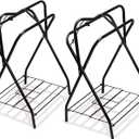 2 Pack Saddle Rack Portable Folding Horse Saddle Stand for English and Western Saddles,28" L x 19" W x 37.5" H