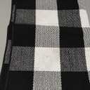 SEEKSEE Cotton Buffalo Plaid Rug 2'x3' Black and White Checked Rug Washable Doormats Indoor Outdoor Rugs for Layered Front Door Mats, Porch, Kitchen, Farmhouse, Entryway