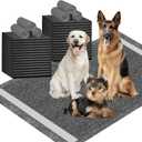 IMMCUTE XXL Puppy Pads 36"X44", 30 Ct, Jumbo-Size Dog Training Pads for Large Breed or Multiple Dogs, Pee Pads Extra Large with Adhesive Strip, Odor Control Dog Potty Pads (Black)