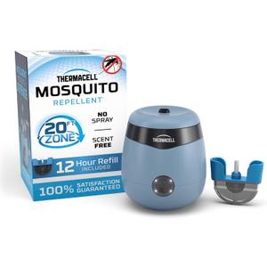Thermacell E-Series Rechargeable Mosquito Repeller with 20 Mosquito Protection Zone; Bug Spray Alternative; Scent Free