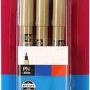 SAKURA Black, Blue & Red Pigma Micron PN Pens .45mm 3/Pkg, 3 Count (Pack of 1)