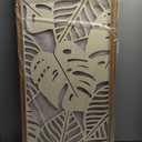 IARTTOP Large Tropical Leaf Wooden Art Decor 3 Pcs Abstract Leaves Wall Art Living Room Decor, Minimalist Palm Leaves Plant Wall Sculptures for Bedroom Home Decoration 15.9" X 32" (16*32 Inch, original wooden colour)