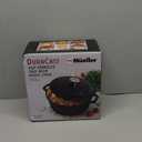 MELLERHOME 6 Quart Enameled Cast Iron Pot Dutch Oven, Heavy-Duty Oven-Safe up to 500 F, & Across All Cooktops, Casserole Dishes for Ovens, Bread Pan with Lid and Knob, Cast Iron Cookware, Black