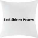 2 x Holibeat Fall Pillow Covers 18x18inch Set of 2 Tufted Thanksgiving Pumpkin Pillow Cases Fall Decoration for Home (8MP)