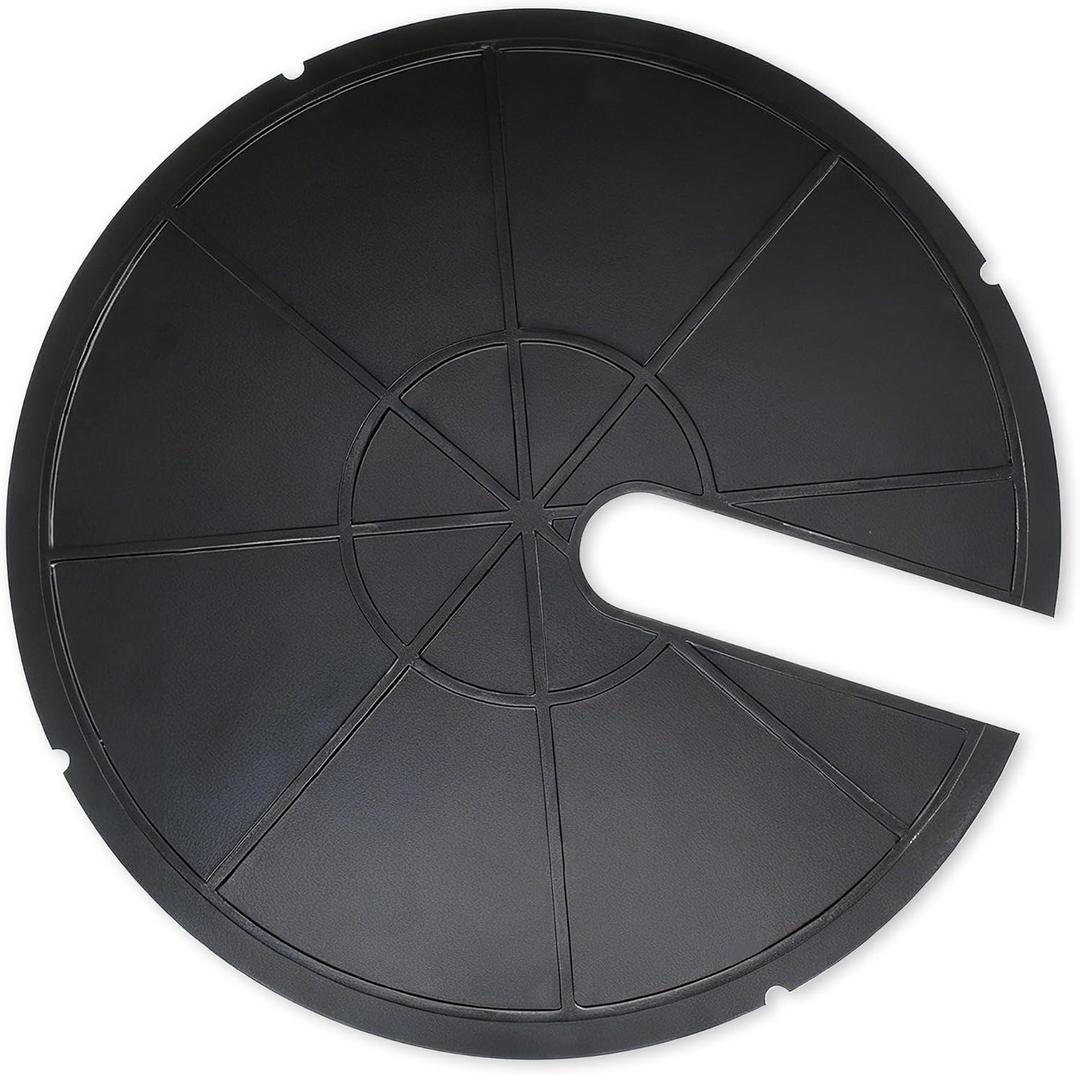 18 Inch Metal Sump Pump Cover, Heavy-Duty 1.5mm Thick Steel Sump Pump Lid for Sump Basin Cover, Septic Tank & Outdoor Water Well, Black