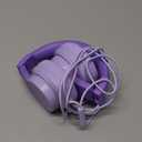 Candy Bila Kids Headphones, Wired Headphones for Kids Over Ear with Microphone, 85/94dB Volume Limiter Headphone for Girls Boys, Foldable Headphone for Learning & Entertainment, Gradient Deep Purple