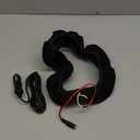 Heated Steering Wheel Cover, Easy Placement, 38x38cm, Cordless Wheel Heater, 12V Heated Cover, Soft PU Leather, for Truck, SUV, Men, Women, Winter Cold Weather Driving