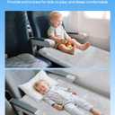 Toddler Airplane Bed, Portable Airplane Seat Extender Travel Bed for Kids, Soft Baby Plane Travel Essentials for Flying, Toddlers Long Flight Must Haves Footrest (31in*19in)