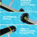 Sepetrel Deluxe Swimming Pool Cleaning Kit Including Professional Leaf Skimmer Net,Half-Depth Fine Mesh Net,17.5" Pool Brush Head & Hand Scrub Brush(NO Pole)