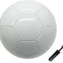 Soccer Ball Size 3 4 5 Pure Color DIY Kids Boy Gift Painting Together with Parents Grandparents or Kindergarten Teacher (White)