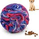 Ablechien Snuffle Ball for Dogs, Sniffle Interactive Treat Toy, Washable Puppy Treat Toy, Foraging Puzzle Ball Toy, Mind Games for Dogs, Enrichment Dog Toys