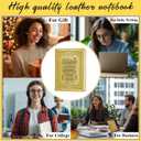 To My Daughter Leather Journal Notebook Gifts From Dad Mom,Yellow A5 Lined Leather Journal Notebook,200 Pages 100 Gsm Thick Ruled Paper With Pen,Birthday Christmas Gifts (Daughter Yellow)