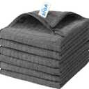 MR.SIGA Microfiber Cleaning Cloth, All-Purpose Cleaning Towels, Pack of 6, Size 13.8 x 15.7 in (Grey)