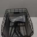 Rear Bike Basket - Large Bicycle Rear Basket with Cargo Net and Waterproof Cover, Wire Bike Baskets Rear Large Capacity (NO Bike Rack Include)