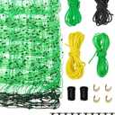 Electric Fence Netting, 42.6" H x 164'L Electric Anti-Predator Poultry Fence, PE Net Fencing Kit with 14 Posts Double Spiked, Movable Livestock Nets for Sheep, Hogs, Cattle and Other Poultry