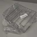 Plastic Drawer Storage with 5 Different Sizes Drawers, Clear Light Gray Hair Accessories Organizer, Transparent Dresser Bathroom Organizer