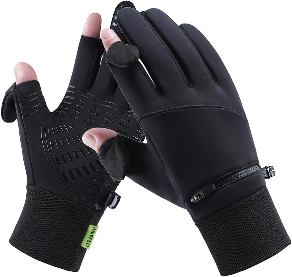 Winter Gloves for Men Women Waterproof Glove,Touchscreen Gloves Thermal Snow Gloves for Running Cycling (X-Large)