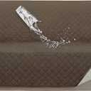 ISSUNTEX Double Protection 100% Waterproof Sofa Covers for Living Room, Couch Covers for 3 Cushion Couch Sofa, Reversible Furniture Protector Sofa Cover for Dogs, Pets, Kids (Sofa, Camel/Ivory)