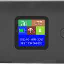 4G LTE Portable Router, Mobile Hotspot with SIM Card Slot, Supports 8-10 Users Stable 3000mAh Battery, Made of Premium ABS for Home, Office, Traveling (Asian Version)