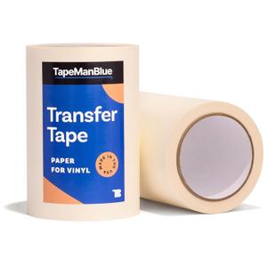 6" x 100' Roll of Paper Transfer Tape for Vinyl, Made in America, Premium-Grade Transfer Paper for Vinyl with Layflat Adhesive for Crafts, Decals, and Letters