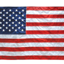 U.S. Flag Kit, Poly/Cotton, 3 x 5-Ft.
