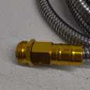 UNCO 10 Feet Stainless Steel No Kink Metal Garden Hose (Silver)